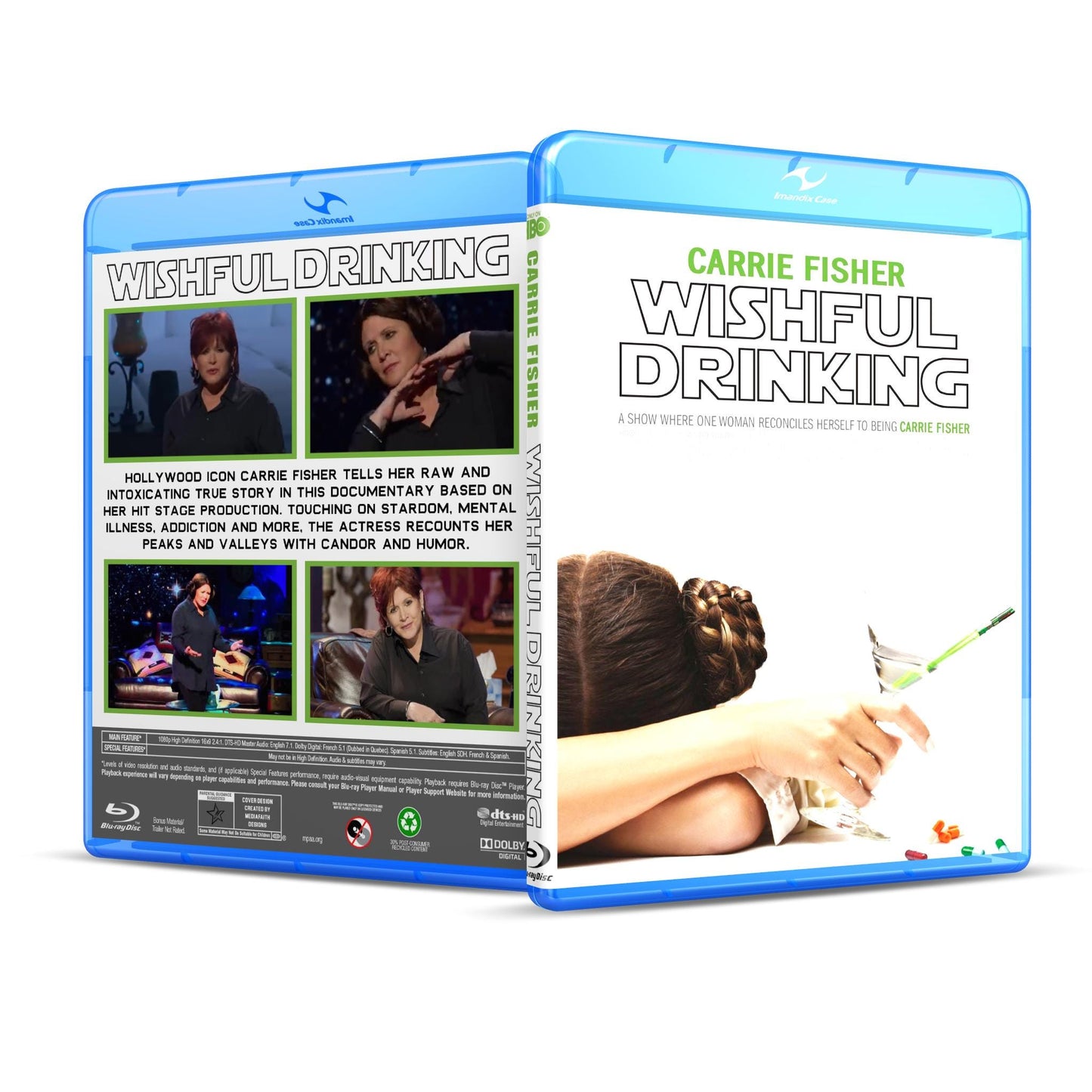 Carrie Fisher "Wishful Drinking" on Blu Ray