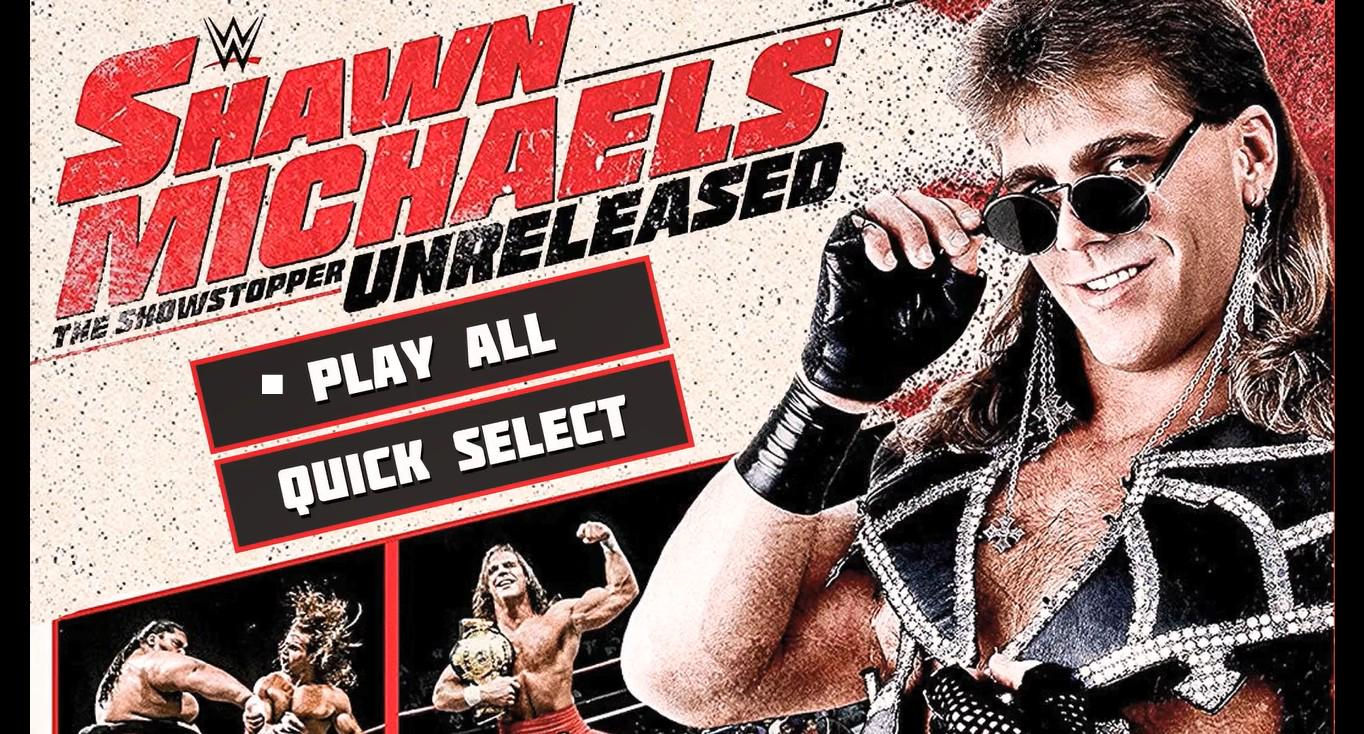 Shawn Michaels "The Showstopper" Unreleased Blu Ray
