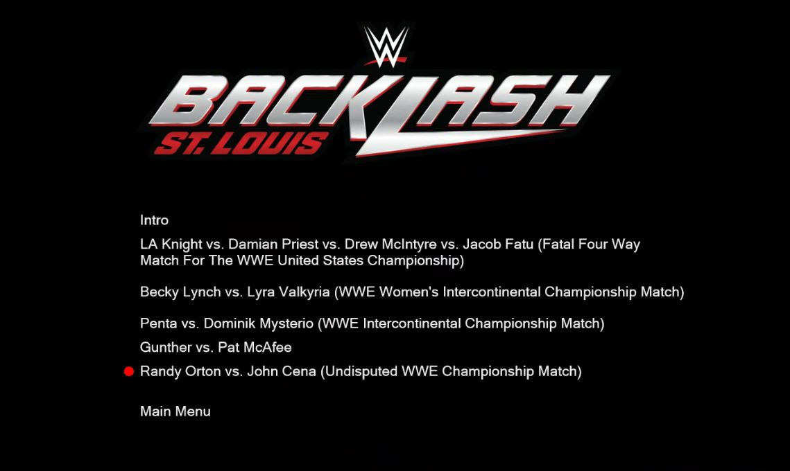 5/10/25 Backlash PLE Blu Ray WWE