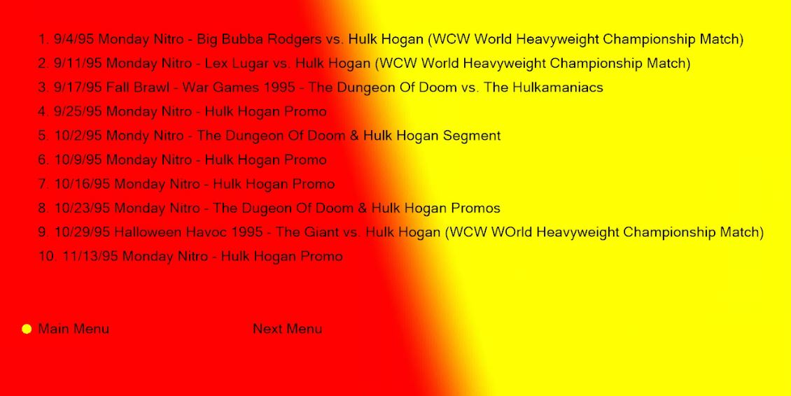 Hulk Hogan: The Best Of 1995 Blu Ray