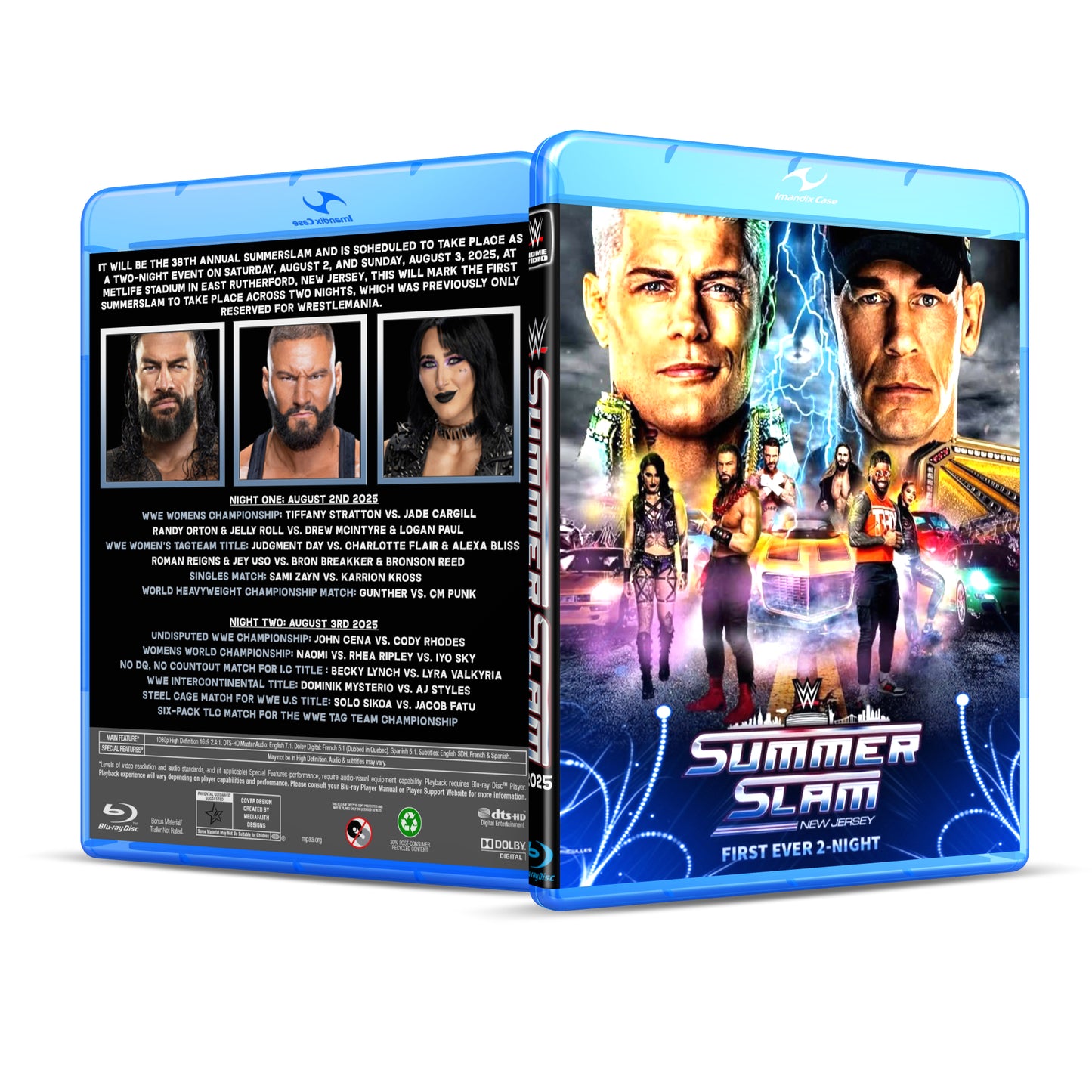SummerSlam 2025 – WWE Premium Live Event on Blu-Ray (2-Disc Set)