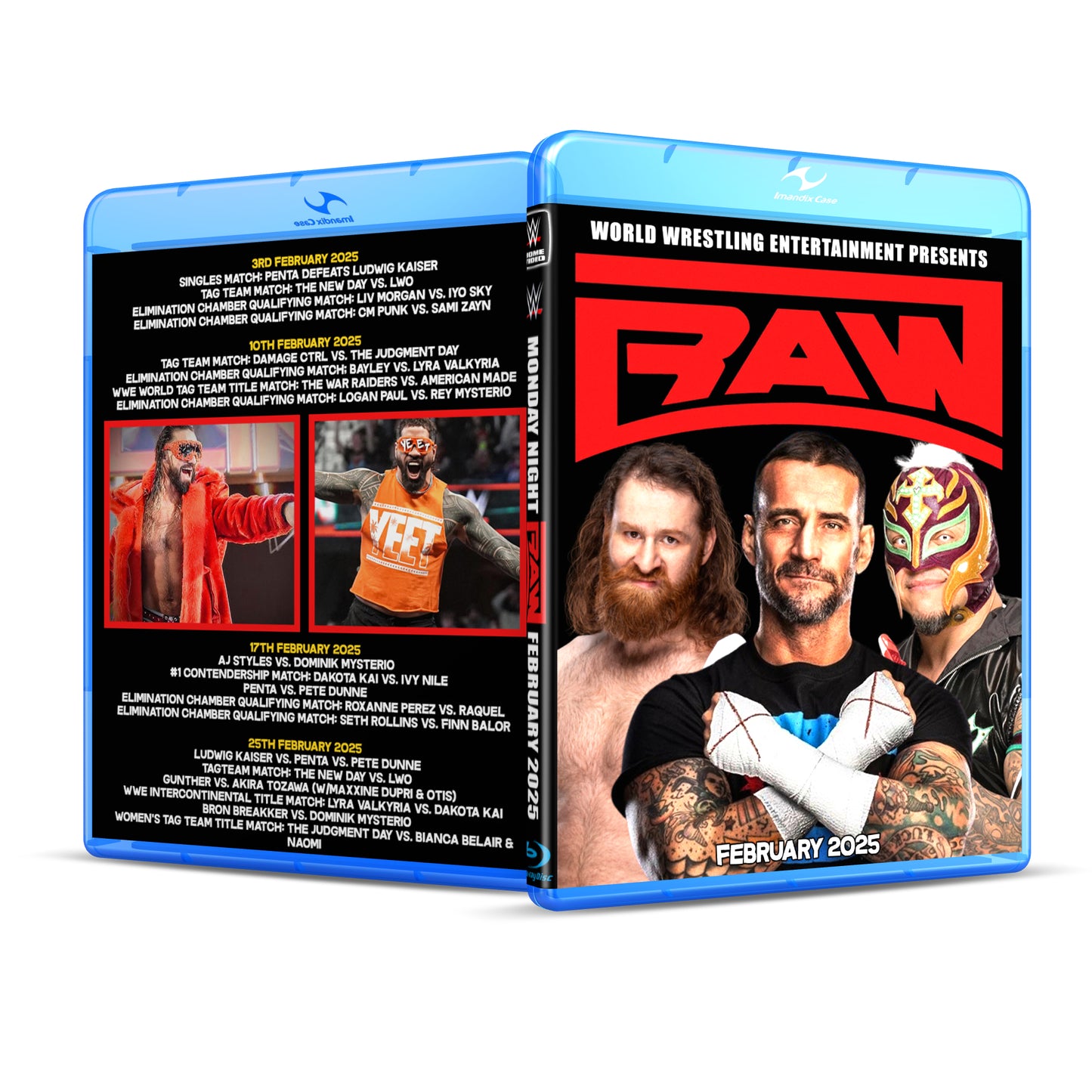 WWE Raw For The Month of Feburary 2025 Blu Ray