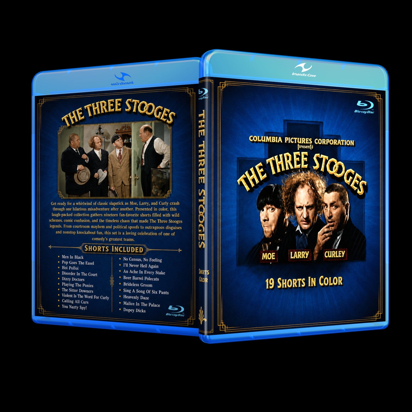 The Three Stooges: 19 Classic Shorts In Color Blu-Ray