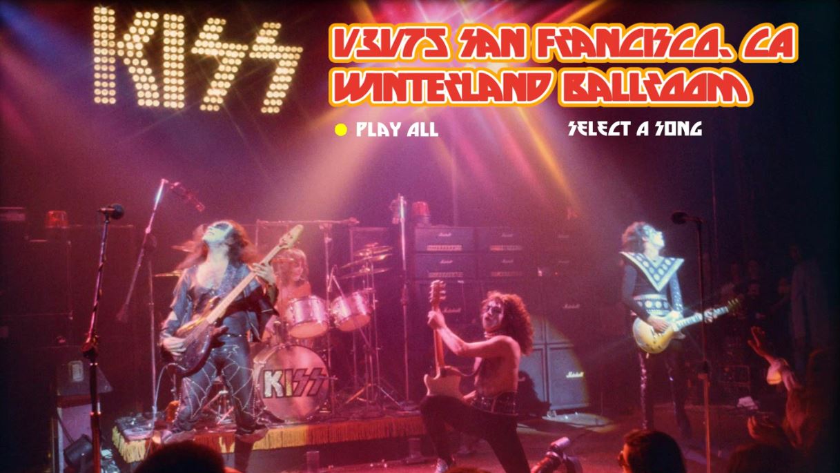 KISS – Live in San Francisco, CA • January 31, 1975 (Fan Preservation Blu-ray)