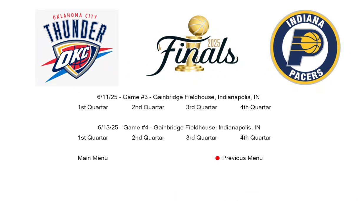 2025 NBA Finals: Pacers vs. Thunder – Complete 7-Game Series Blu-ray