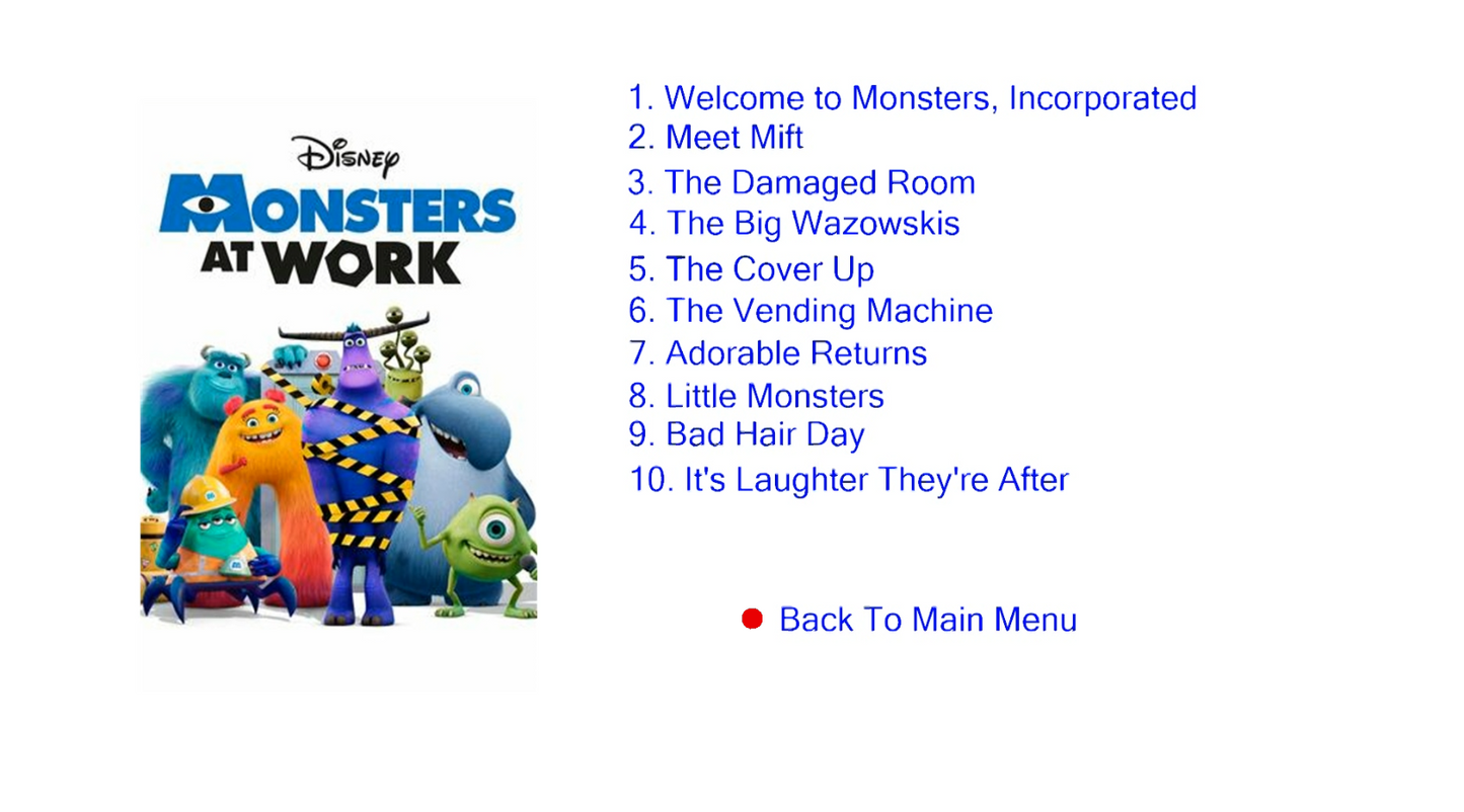 Disney Monsters At Work – Season 1 Blu-ra