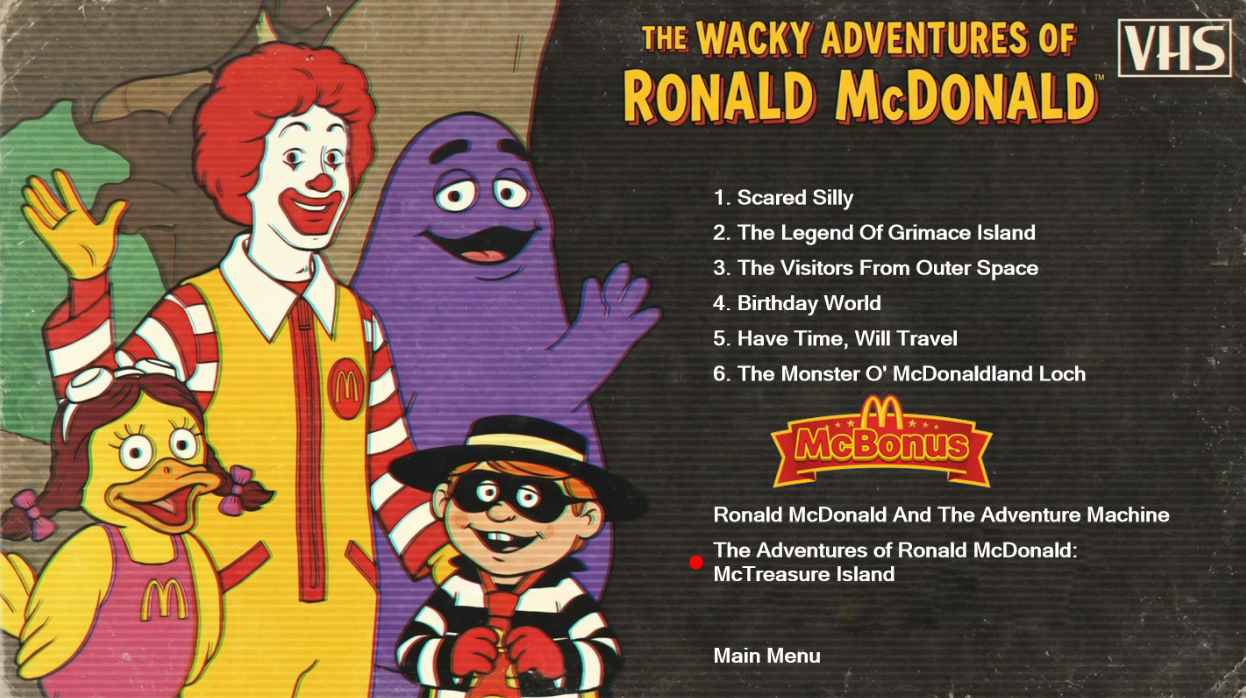 The Wacky Adventures of Ronald McDonald: The Complete Series – 1998-2003 (Direct-to-Video VHS Transfer)