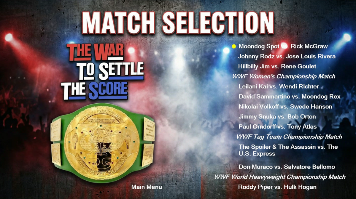WWF 2/18/85 The War To Settle The Score