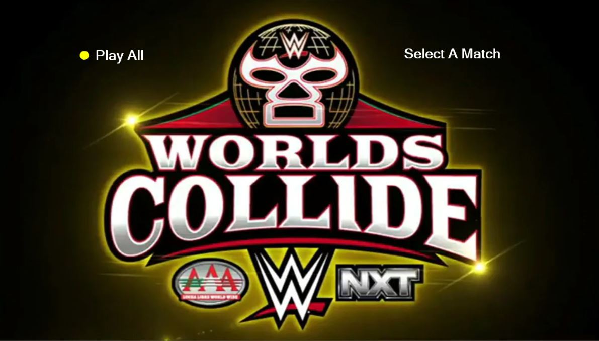 6/7/25 WWE AAA Worlds Collide Blu Ray