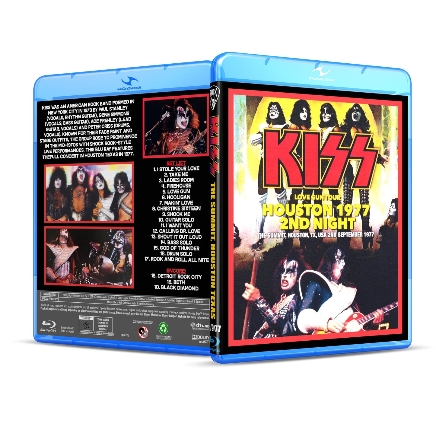 KISS 9/2/77 Houston, TX Love Gun Tour Pro Shot Remastered