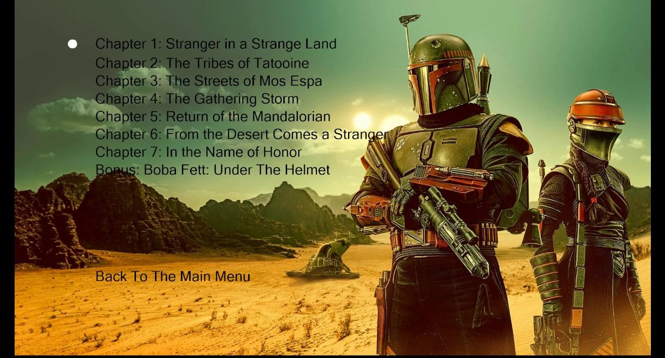 Star Wars The Book Of Boba Fett Blu-Ray Season One