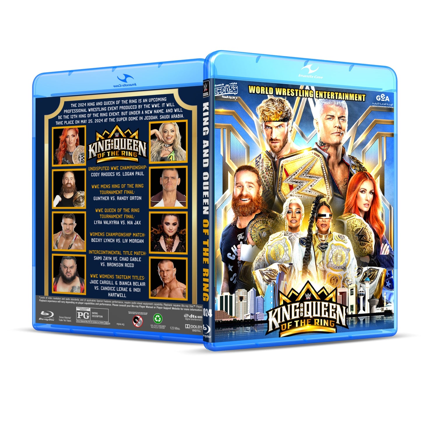 5/25/24 King And Queen Of The Ring PLE Blu Ray WWE