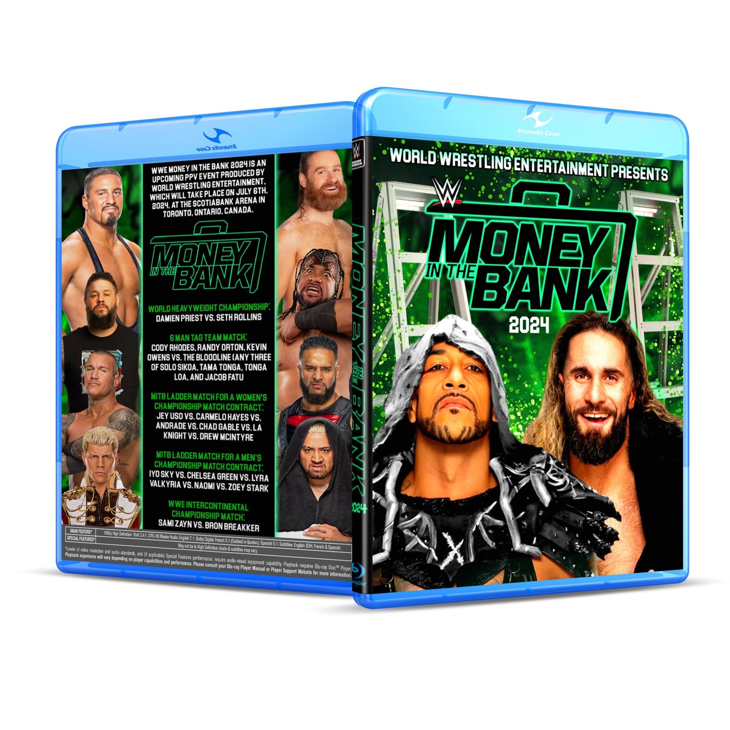 7/6/24 WWE Money In The Bank Blu Ray