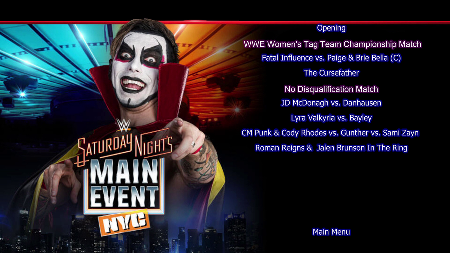 7/18/26 WWE Saturday Night's Main Event 2026