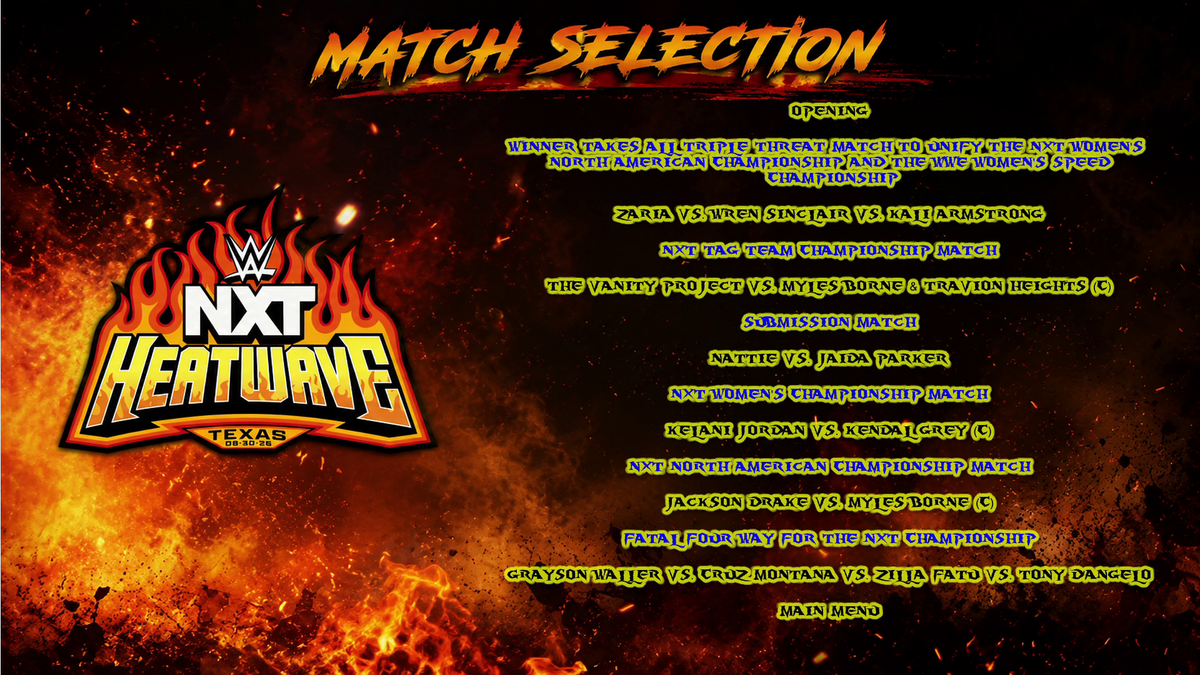 WWE NXT Heatwave 2026 Blu Ray