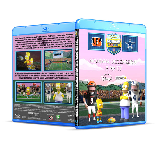 The Simpsons "Funday Football" Monday Night Football Cowboys vs. Bengals