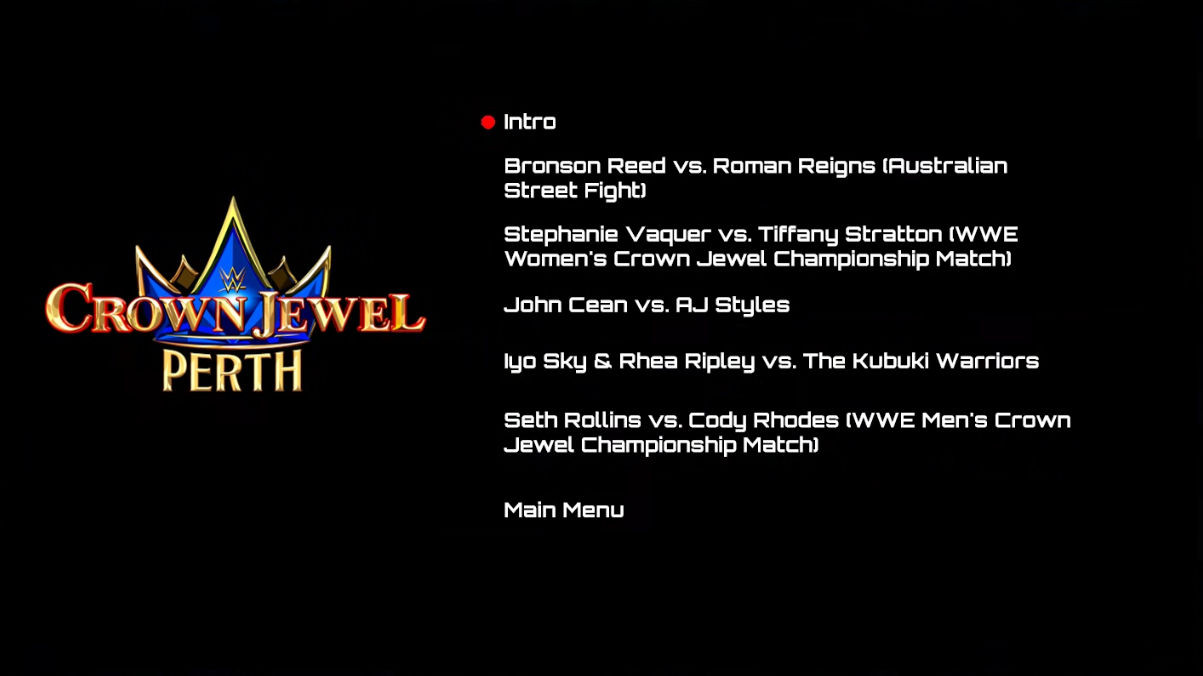 WWE Crown Jewel 2025 – Blu-ray Fan Preservation Edition