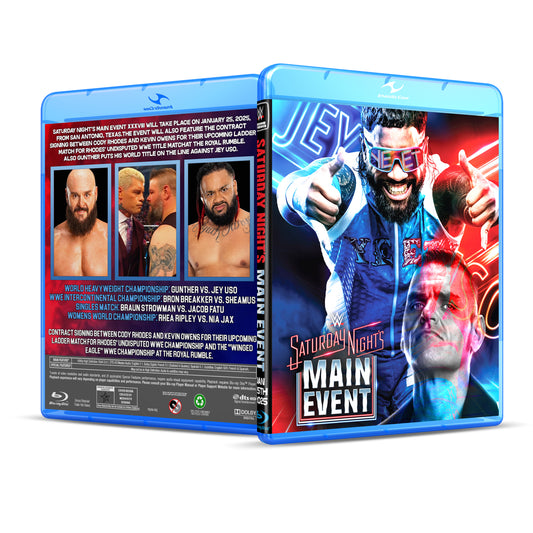 1/25/25 Saturday Night's Main Event Blu Ray WWE