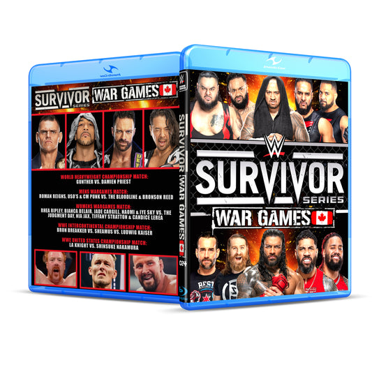 11/30/24 Survivor Series: War Games Blu Ray WWE