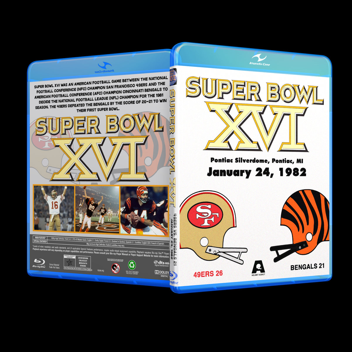 1/24/82 Super Bowl XVI Bengals vs. 49ners