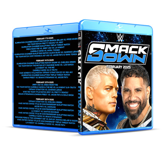 WWE Smackdown For The Month Of Feburary 2025 Blu Ray