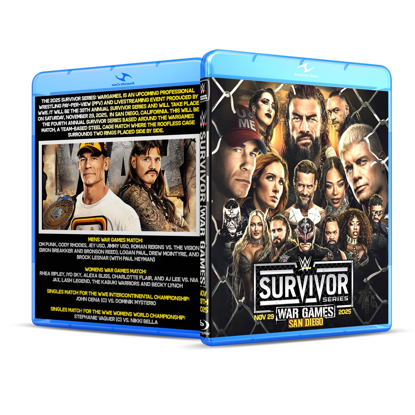 11/29/25 WWE Survivor Series 2025 – Custom Blu-ray Edition