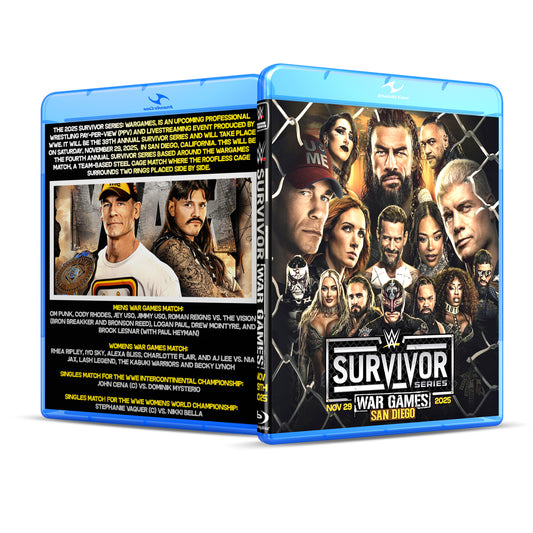 11/29/25 WWE Survivor Series 2025 – Custom Blu-ray Edition