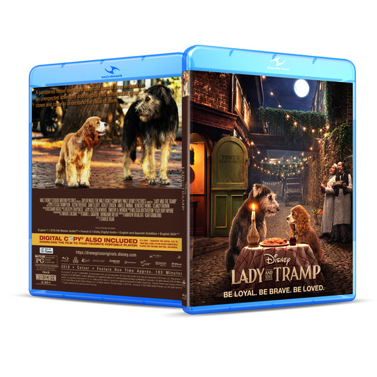 Disney Lady & The Tramp Live Action Blu Ray