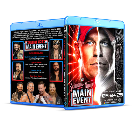 5/24/25 Saturday Night's Main Even Blu Ray WWE