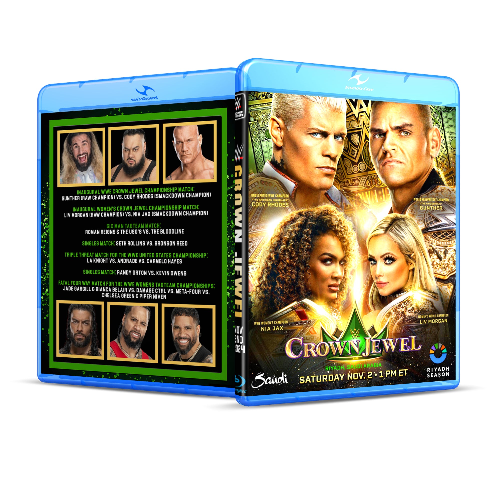 11/2/24 Crown Jewel PLE Blu Ray WWE Catalog The Past