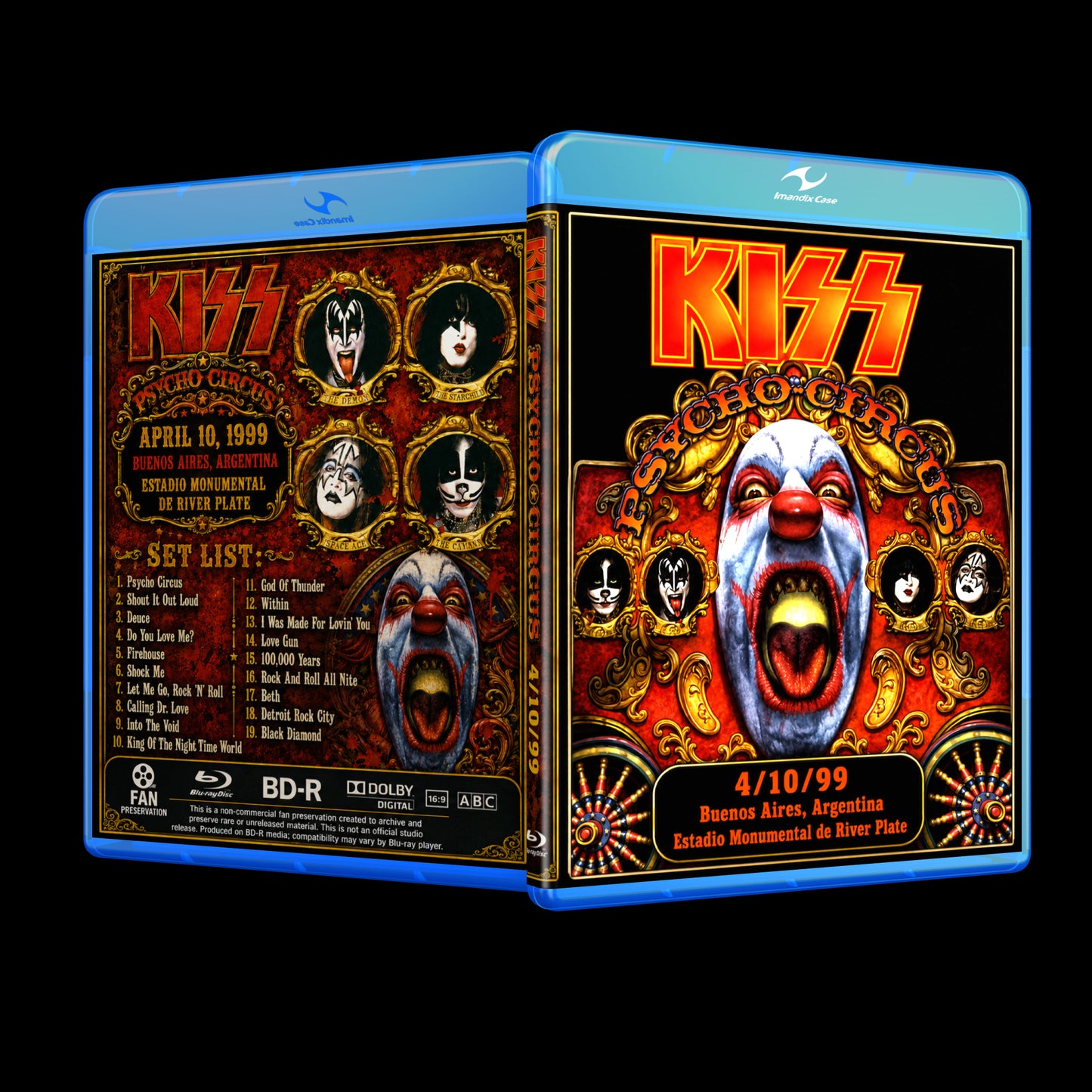 KISS Live at River Plate Stadium (April 10, 1999) Blu-Ray
