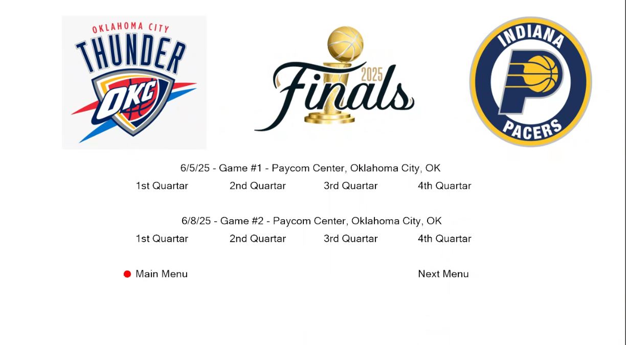 2025 NBA Finals: Pacers vs. Thunder – Complete 7-Game Series Blu-ray
