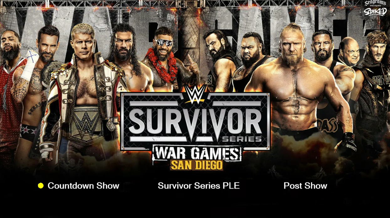 11/29/25 WWE Survivor Series 2025 – Custom Blu-ray Edition