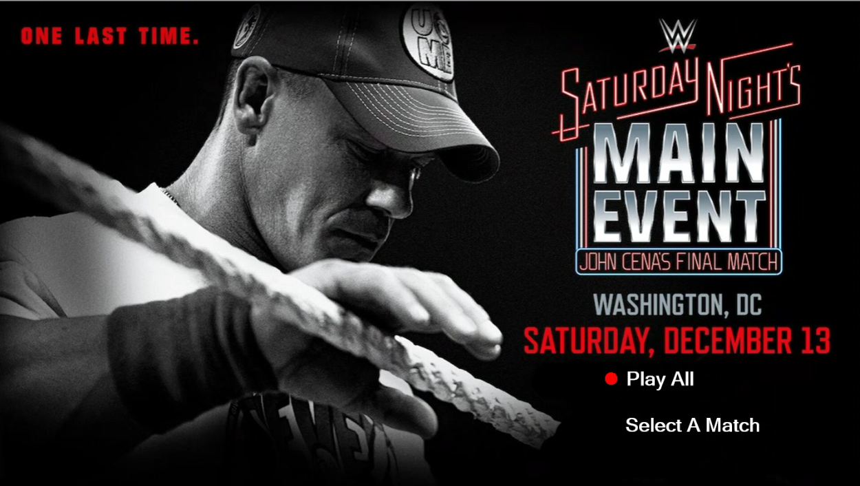 WWE Saturday Night’s Main Event — December 13, 2025 (Blu-ray)