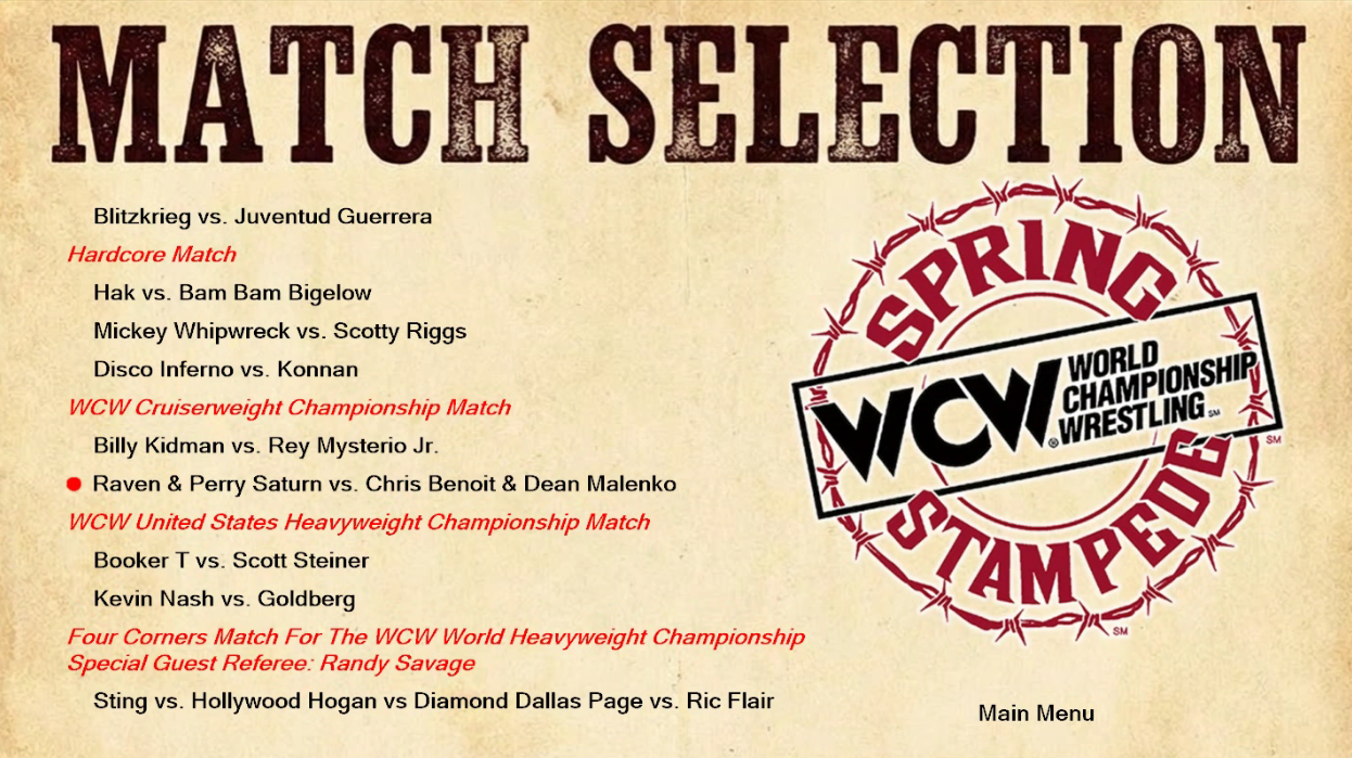4/11/99 - WCW Spring Stampede 1999 Blu Ray