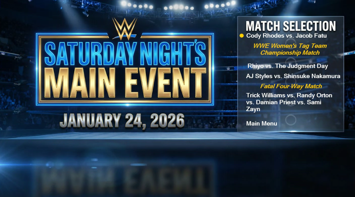 WWE Saturday Night’s Main Event – January 24, 2026 (Blu‑ray Fan Preservation)