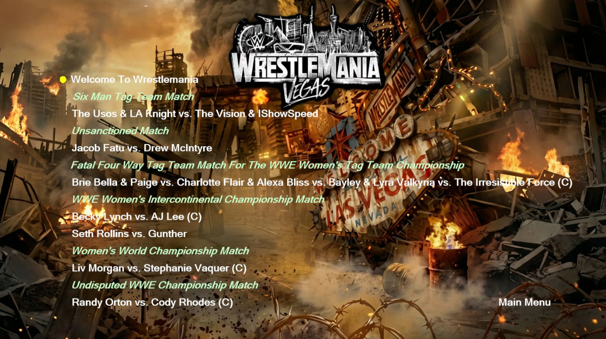 2026 WrestleMania 42 WWE PLE (Both Nights)