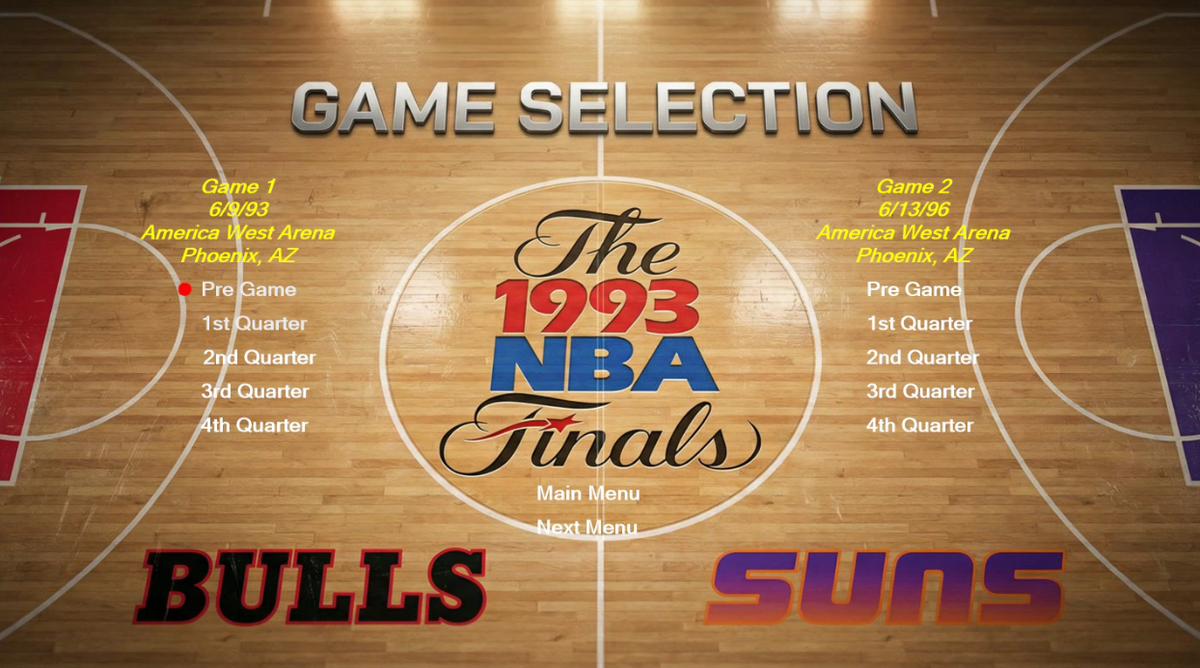 1993 NBA Fianls Chicago Bulls vs. Phoenix Suns