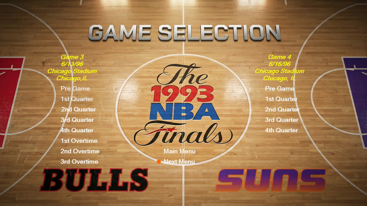 1993 NBA Fianls Chicago Bulls vs. Phoenix Suns