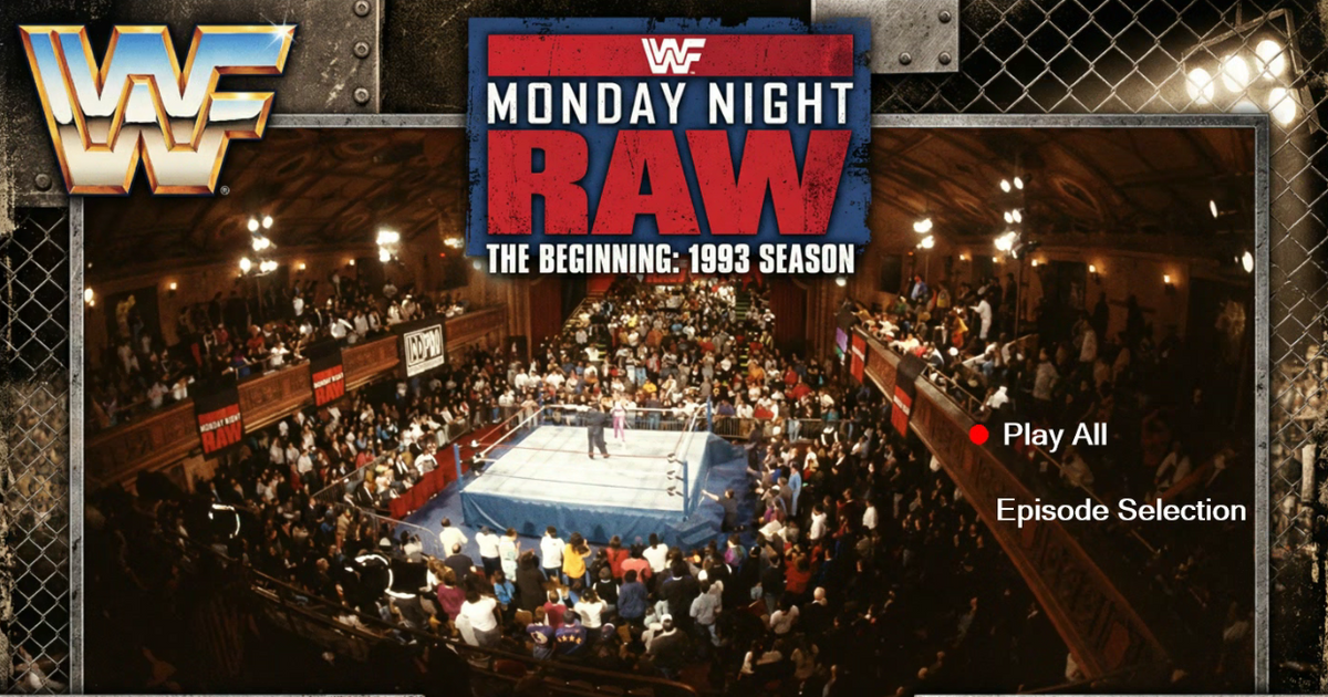 1993 WWF Raw 4 Disc Set