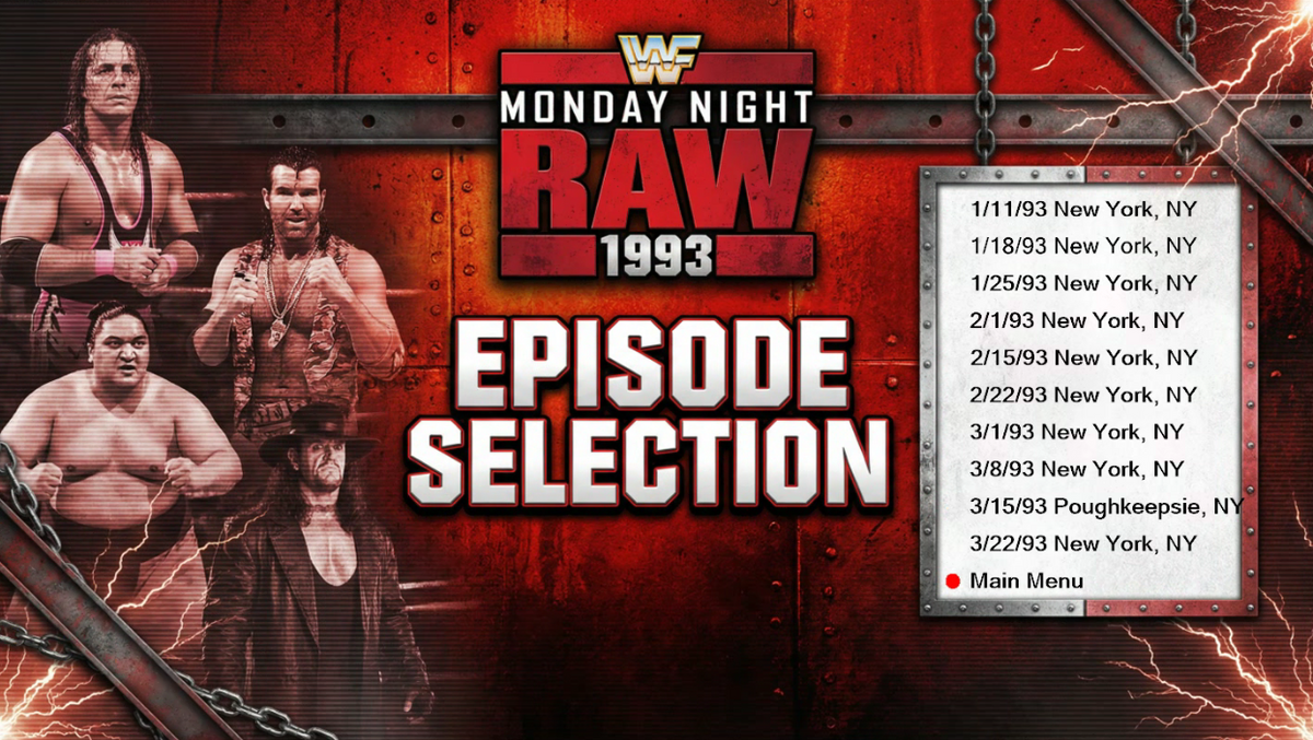1993 WWF Raw 4 Disc Set