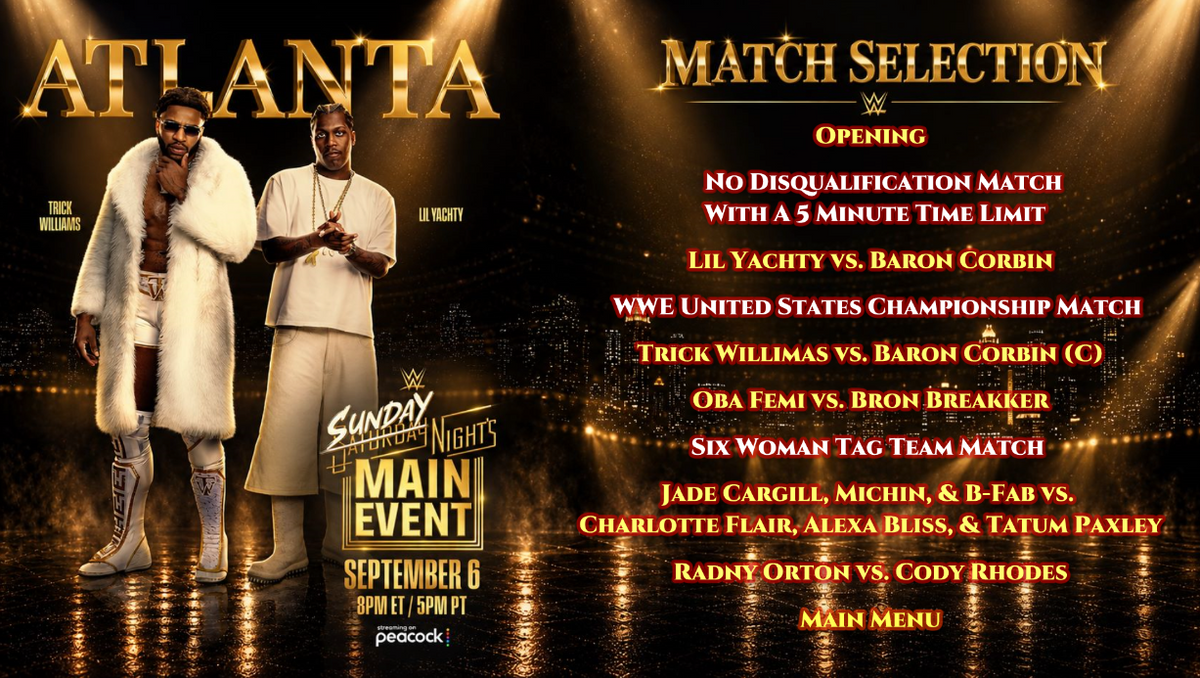 WWE Sunday Night's Main Event 2026 (Blu-ray)