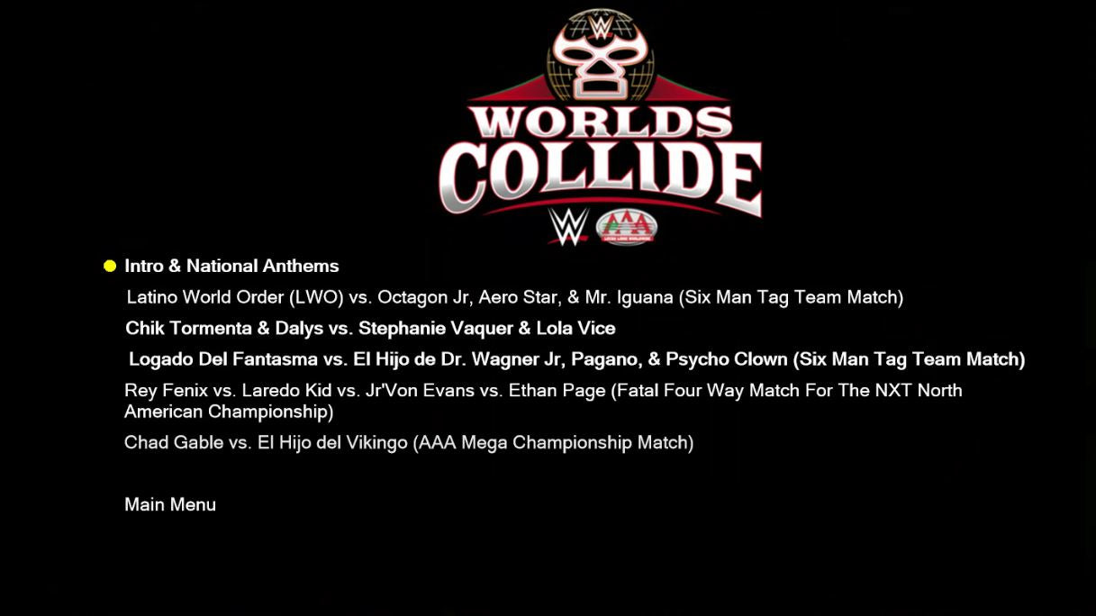 6/7/25 WWE AAA Worlds Collide Blu Ray