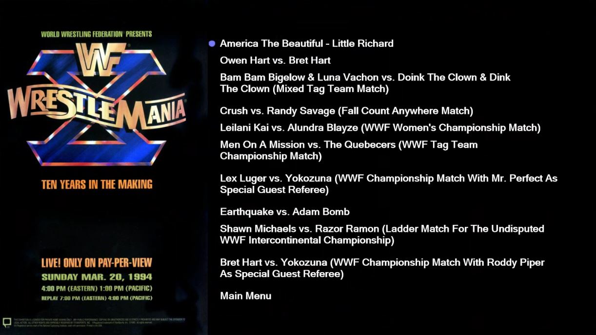 WrestleMania 10 Blu-ray