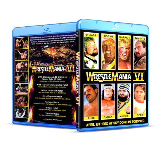 4/1/90 Wrestlemania 6 WWF Blu Ray