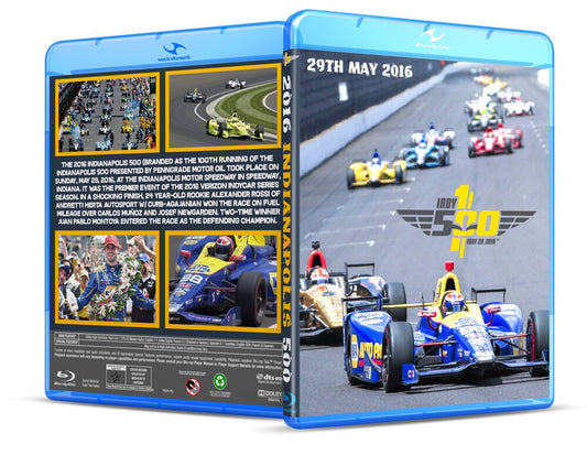 2016 Indianapolis 500 Blu Ray Complete Race Plus Pre Race and Post Race