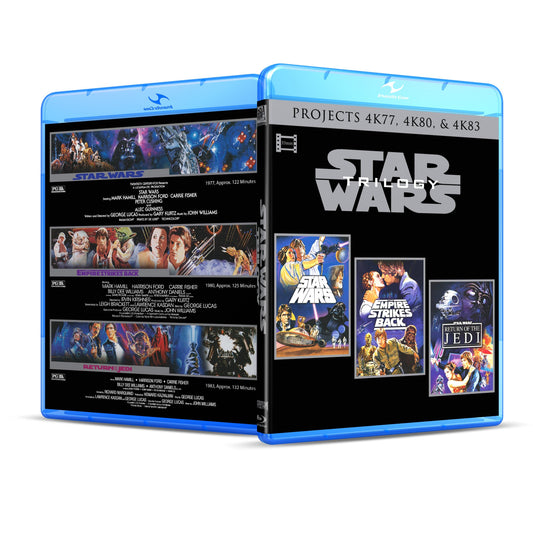 Star Wars The Trilogy 4K77 4K80 4K83 Blu Ray Set Empire Strikes & Return Of The Jedi