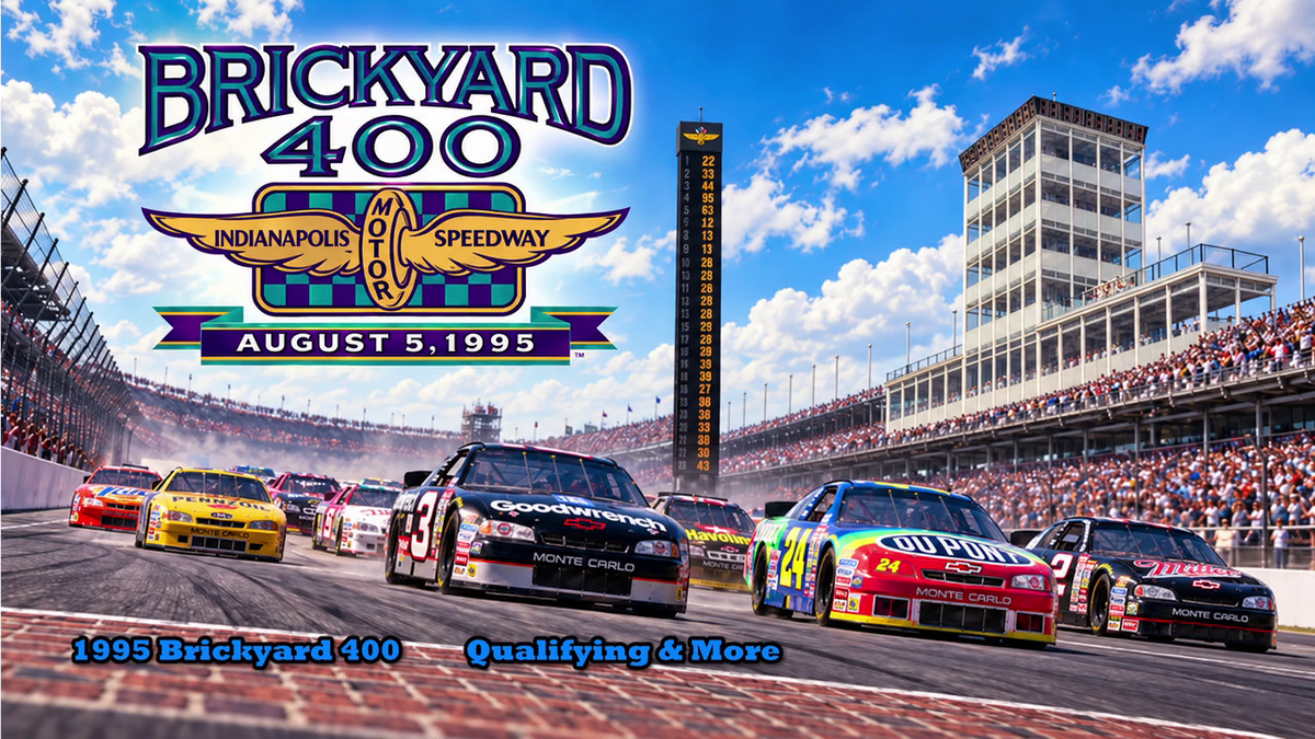 1995 Brickyard 400 Complete Broadcast Qualifying Blu-ray